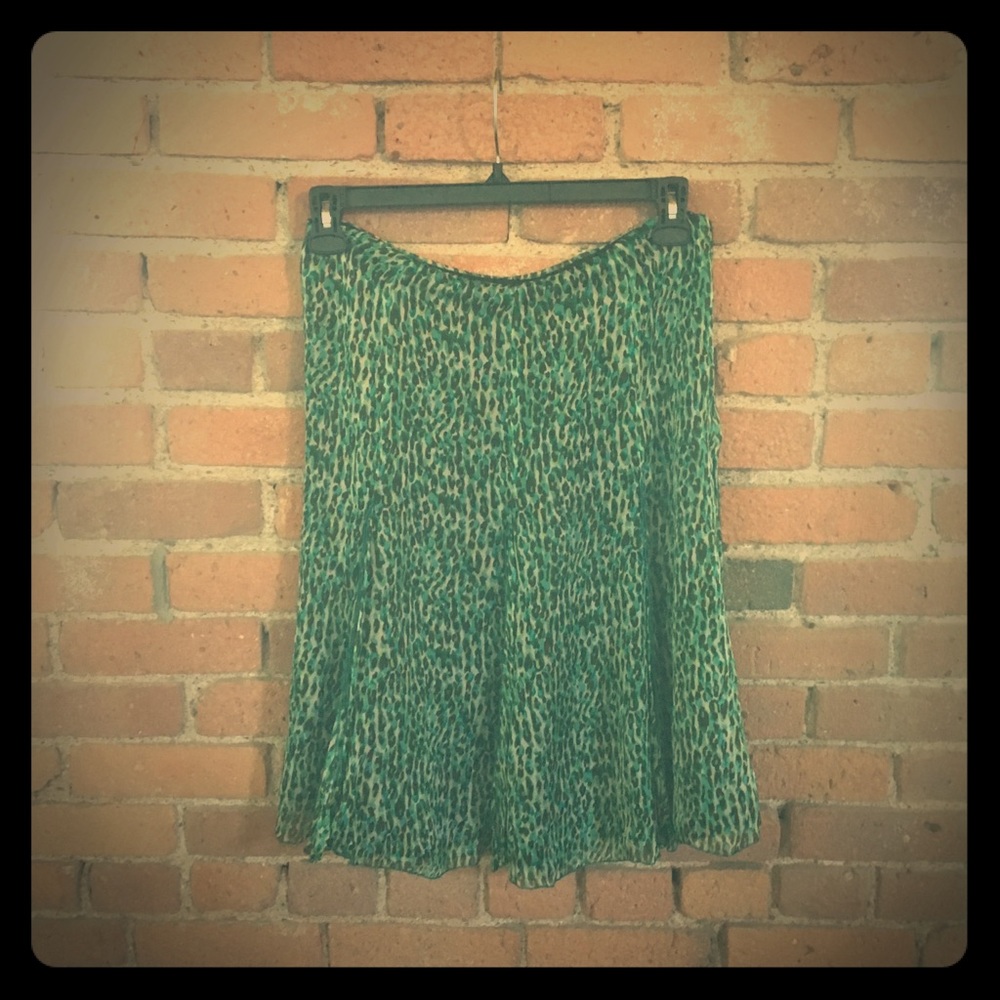 Leopard print skirt